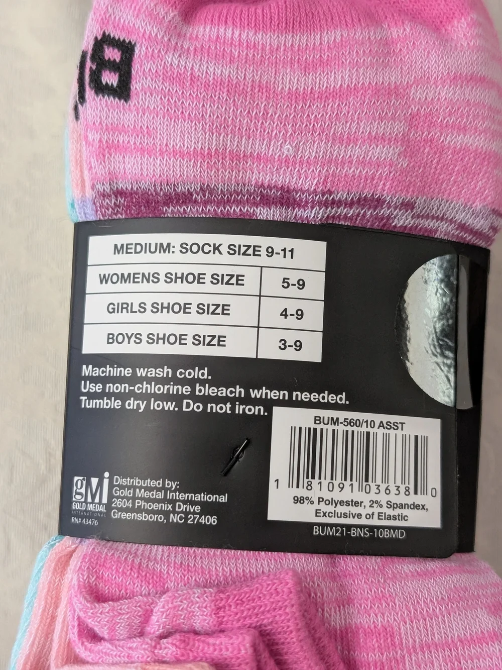 B.U.M. Equipment Hello Kitty No-Show Socks 10 Pairs M Multicolor Stretch